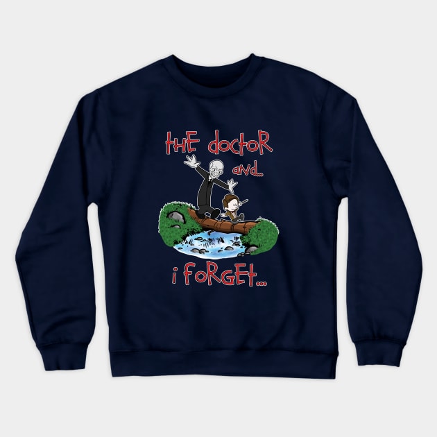 The Doctor and... I forget... Crewneck Sweatshirt by bovaart